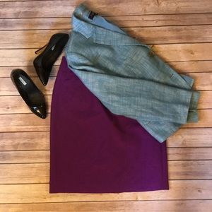 Worthington Purple Pencil Skirt